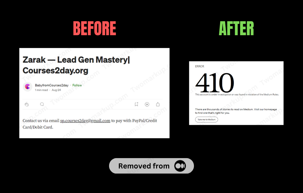 Course 1 Remove leaked course service